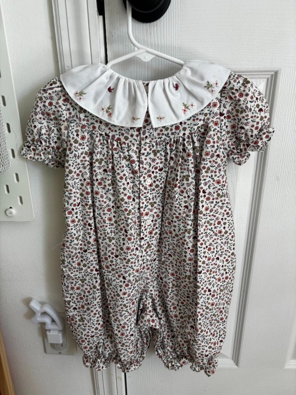 Sophie & Lucas Flowered Long Romper 12M